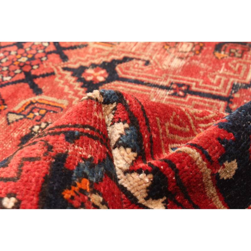 ECARPETGALLERY Hand-knotted Andelz Red Wool Rug - 4'0 x 6'6