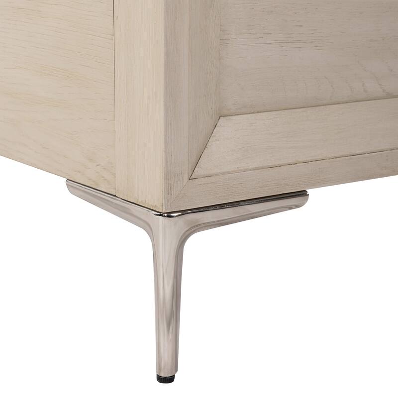 Furniture of America Fable Modern Solid Wood Panel Bed