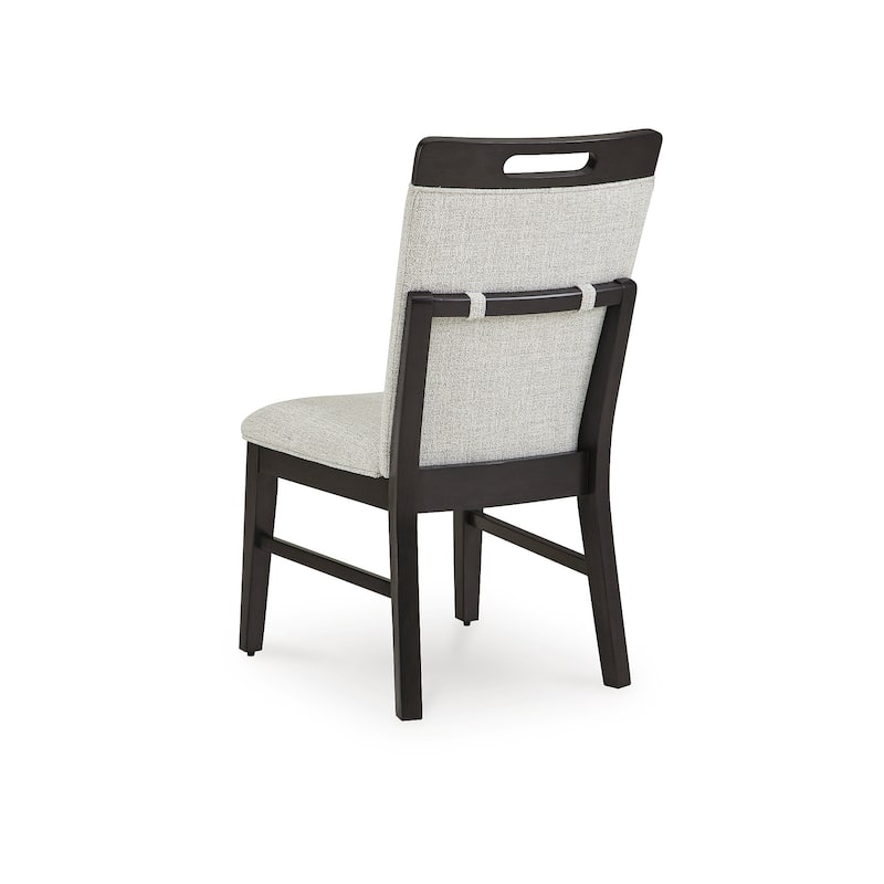 Signature Design by Ashley Neymorton Light Gray/Brown Dining Chair (Set of 2) - 20"W x 22"D x 39.5"H - 20"W x 22"D x 39.5"H - Set of 2 - Light Gray/Brown - Dining Height