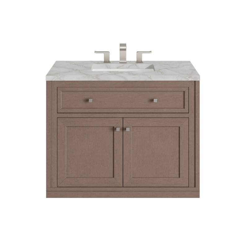 Chicago 36" Single Vanity, Walnut Whisper