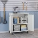 preview thumbnail 3 of 15, Fortress 31.5" Mobile Garage Cabinet with Shelves