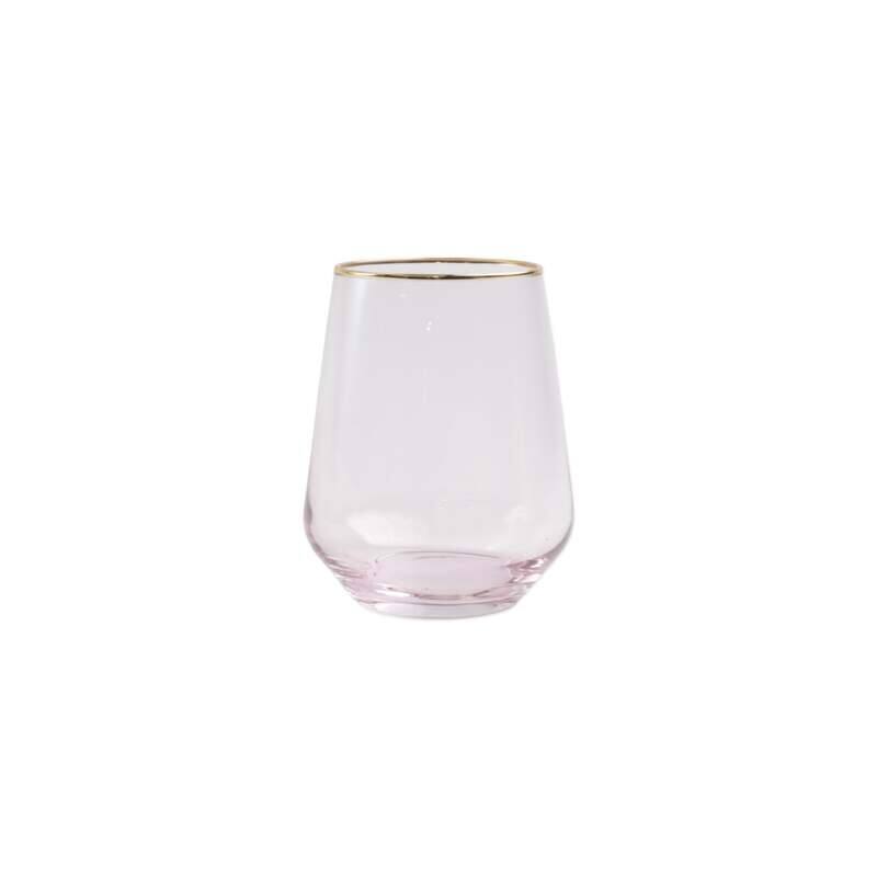 viva by VIETRI Rainbow Assorted Stemless Wine Glasses - Set of 4