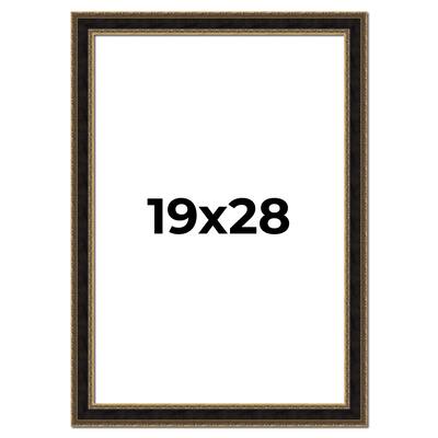 19x28 Frame Gold Antique Vintage Sold Wood Picture Frame | 1.75 Inch