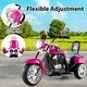 preview thumbnail 9 of 37, 6V Powered Toddler 3-Wheel Motorbike Ride On Toy with Horn and Headlight - 36" x 19" x 25" (L x W x H)