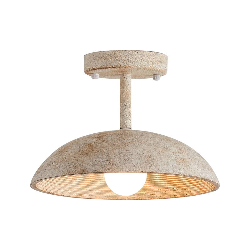 1-Light Modern Semi-Flush Mount Ceiling Light for Small Room