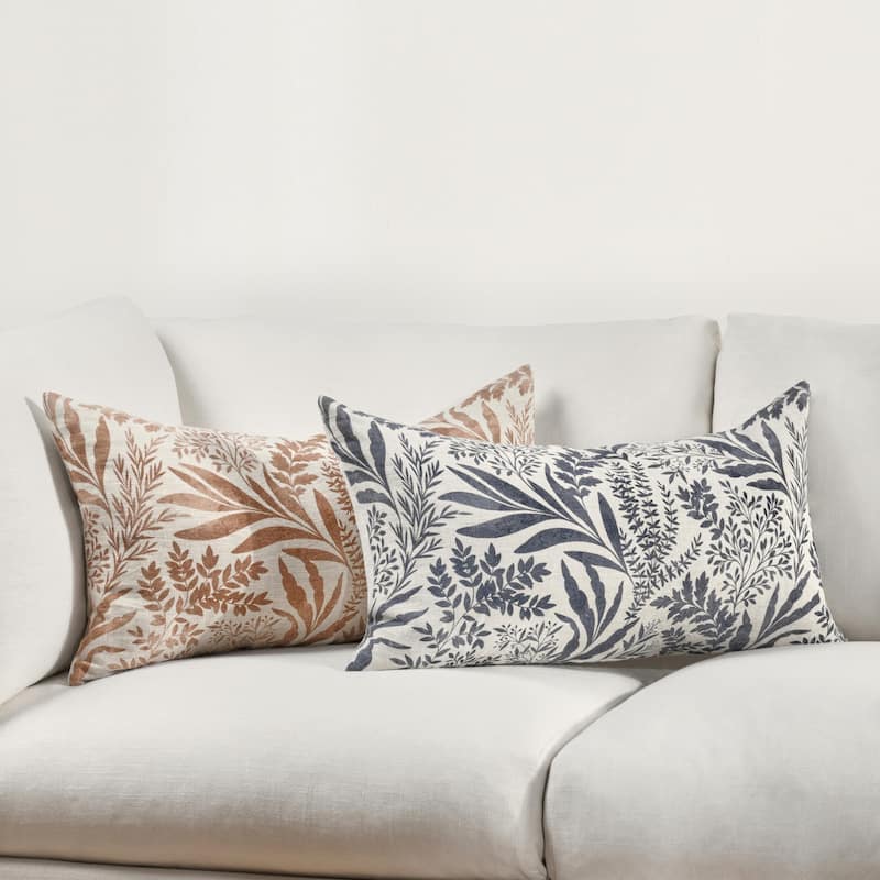Villa by Classic Home Mulberry Belgian Linen Blend Throw Pillow