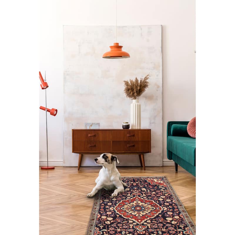 Anadol Navy Rug 3'6" x 8'10" - 3'6 x 8'10