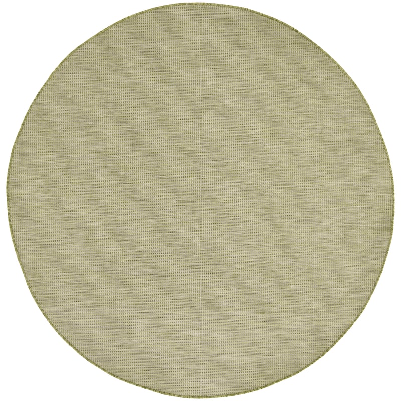 Nourison Positano Casual Modern Indoor/Outdoor Rug - 6' x Round - Green