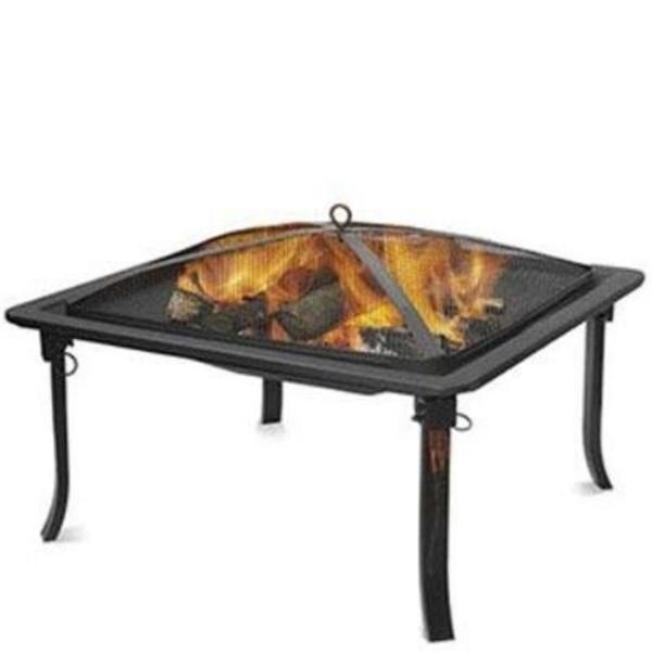 Blue Rhino WAD15112MT BRUSHED COPPER WOOD BURNING OUTDOOR FIREBOWL - Black