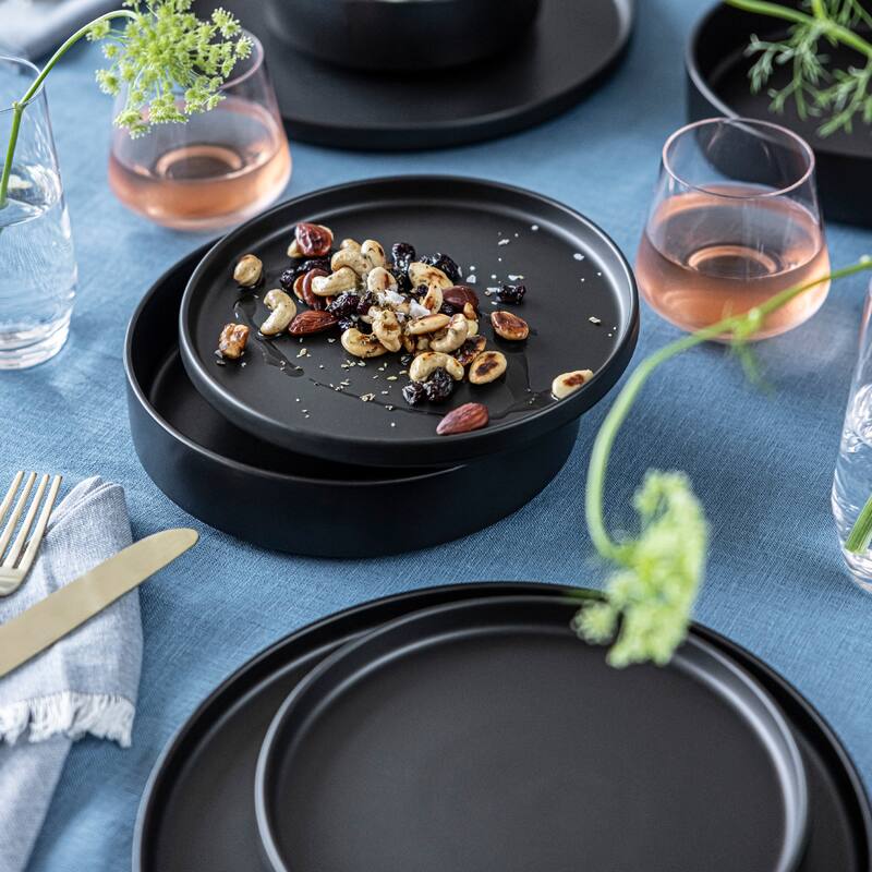 over&back Stackable Semi-Matte Stoneware Dinnerware