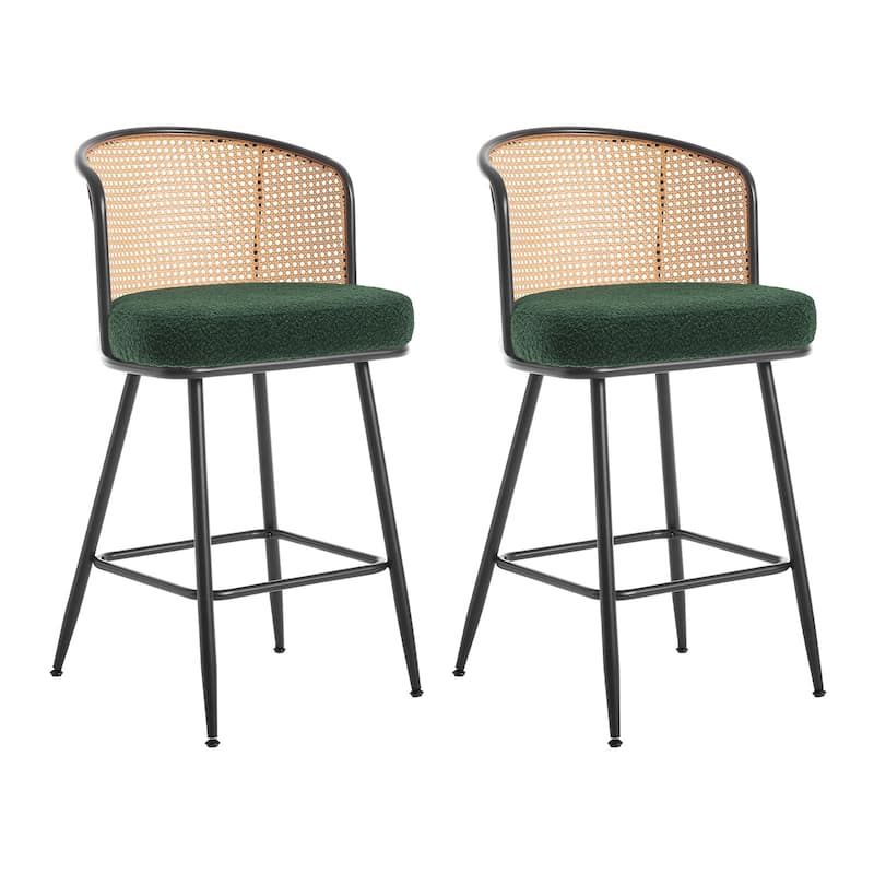26"/29" Rattan Upholstered Bar Stool /Counter Stools Set of 2/3/4