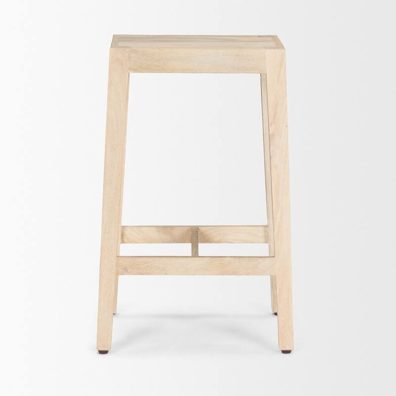 Colony Light Brown Solid Wood Counter Stool - 16.0L x 13.0W x 25.0H