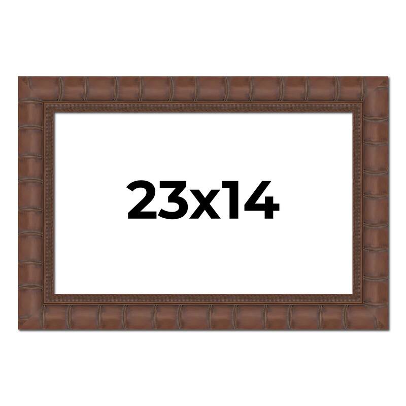 23x14 Frame Pewter Solid Wood Picture Frame Width 1.625 Inches | Interior Frame Depth 0.6875 Inches