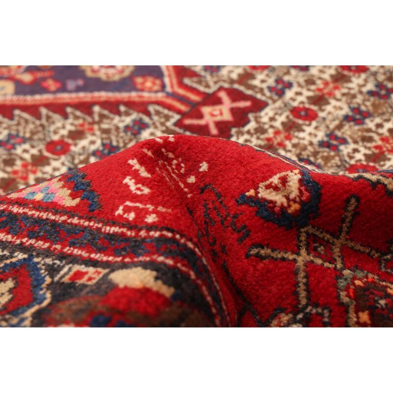 ECARPETGALLERY Hand-knotted Anatolian Vintage Red Wool Rug - 3'5 x 9'8