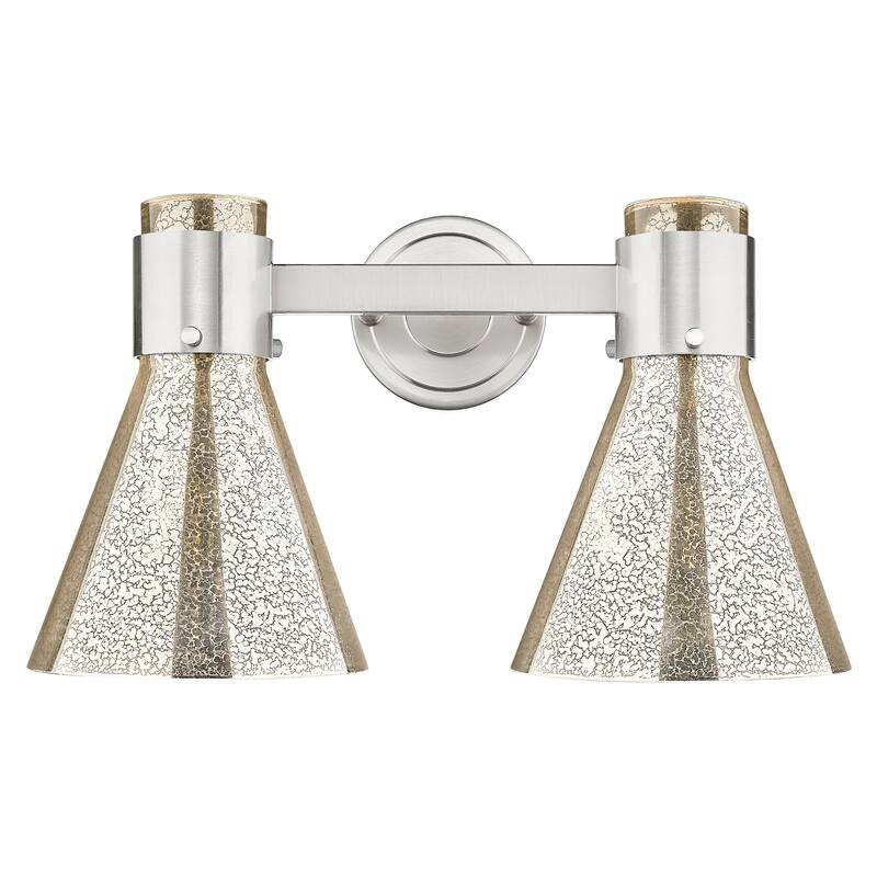 Innovations Lighting Downtown Urban - Lawton Cone - 2 Light 16" Wall-Mounted Bath Vanity Light