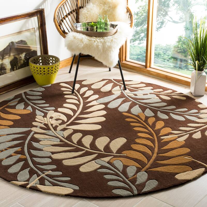 SAFAVIEH Handmade Modern Art Anghard Modern Polyester Rug