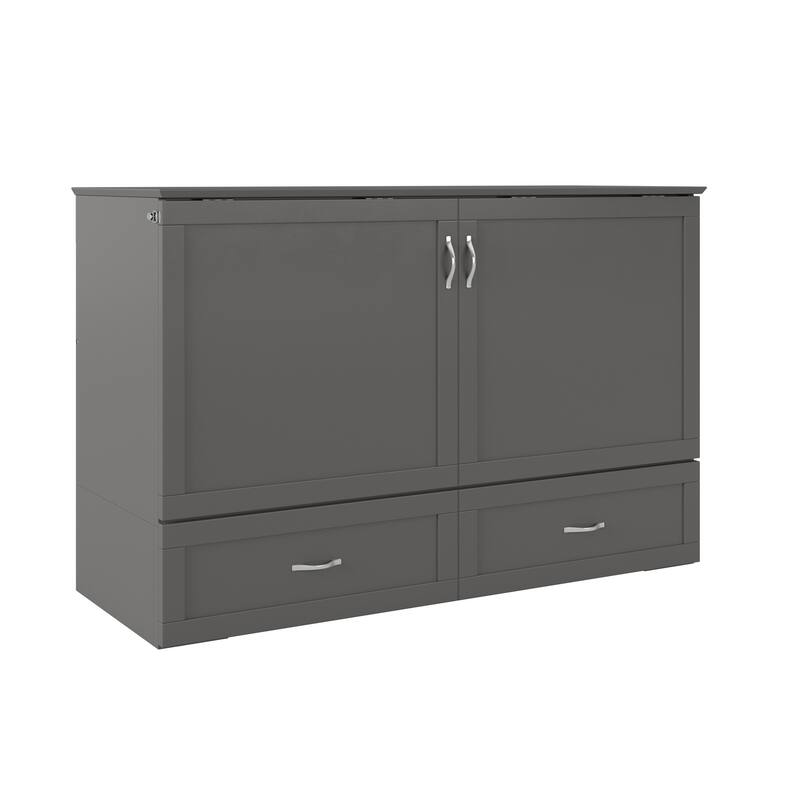 Hamilton Murphy Bed Chest with Mattress and Storage Drawer