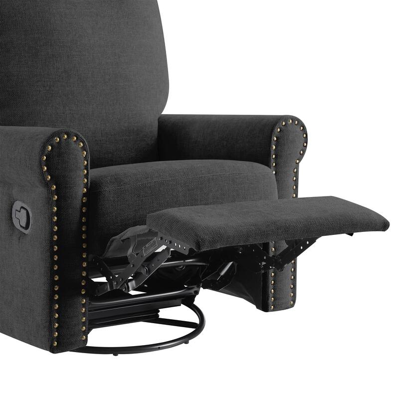 Heido 360 Degree Swivel Glider Manual Recliner Leisure Sofa Chair