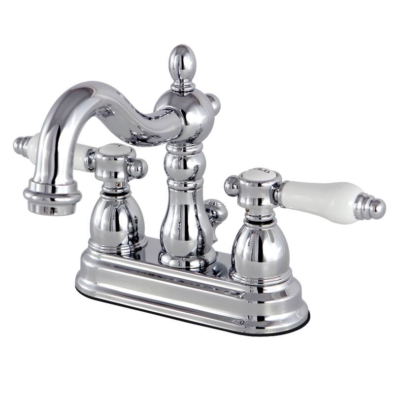 Kingston Brass Victorian Porcelain Handles Bathroom Faucet
