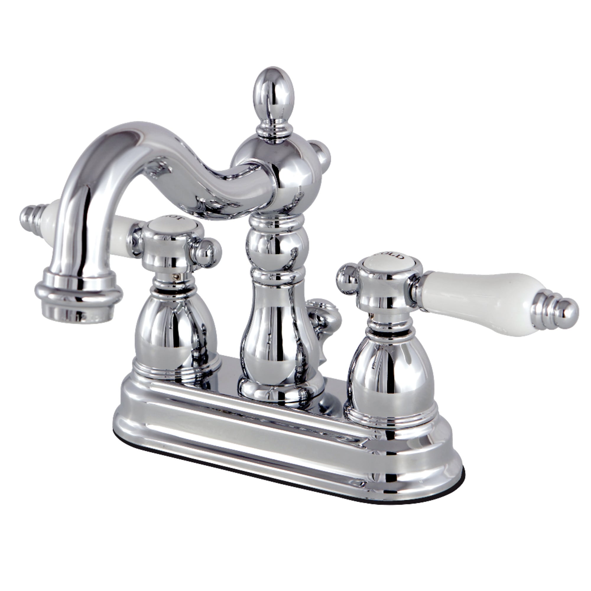 Kingston Brass Victorian Porcelain Handles Bathroom Faucet