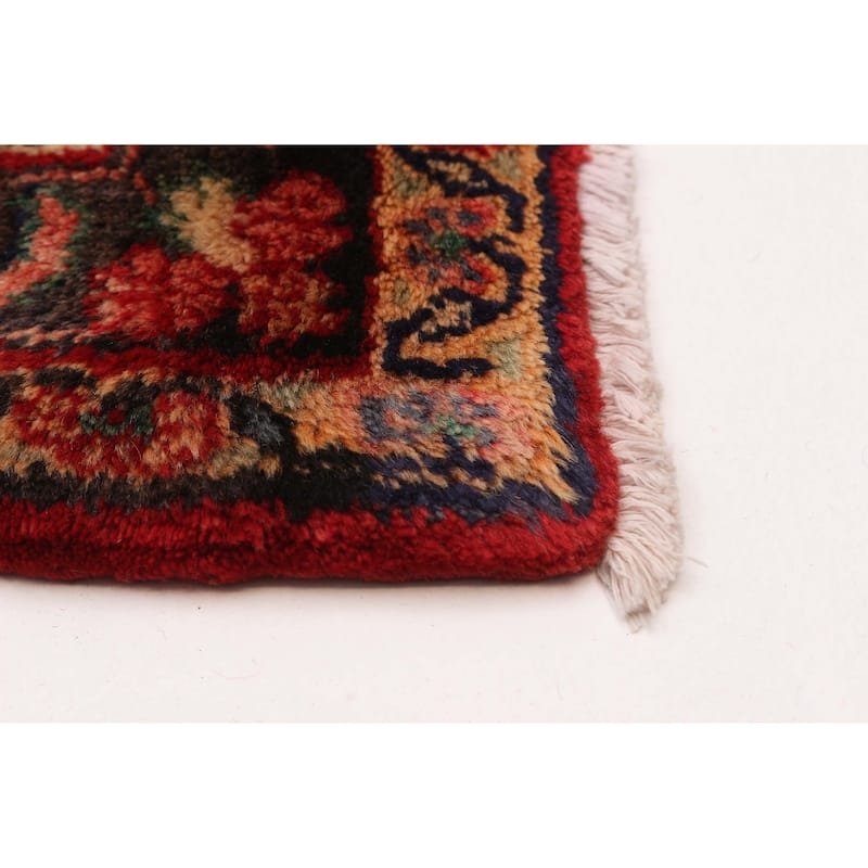 ECARPETGALLERY Hand-knotted Andelz Red Wool Rug - 3'3 x 9'6