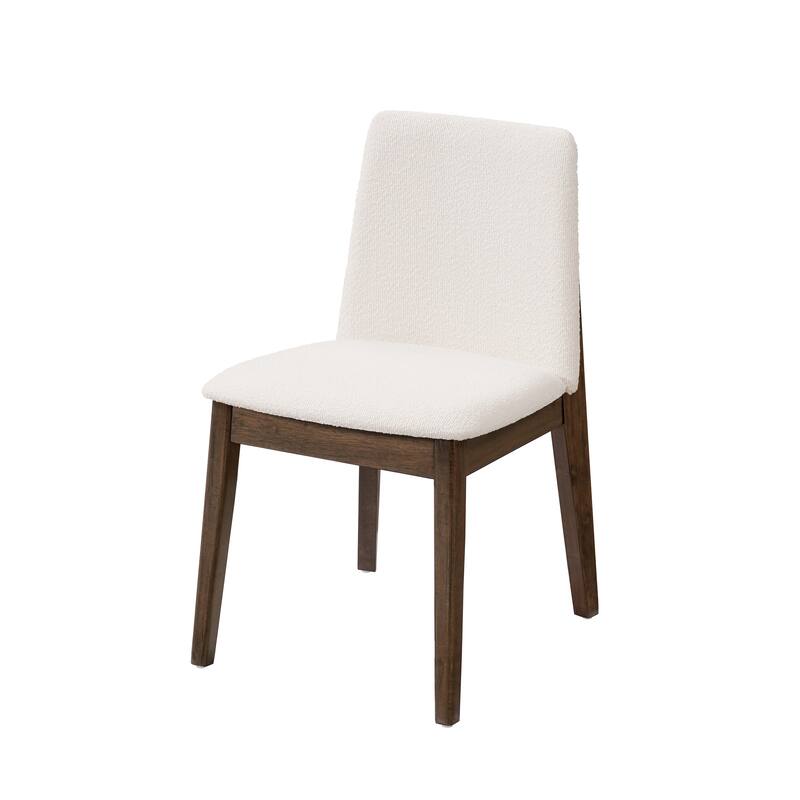 Christopher Knight Home - Modern 7-Piece Dining Set with Rectangular V-Base Dining Table & Upholstered Parsons Dining Chairs