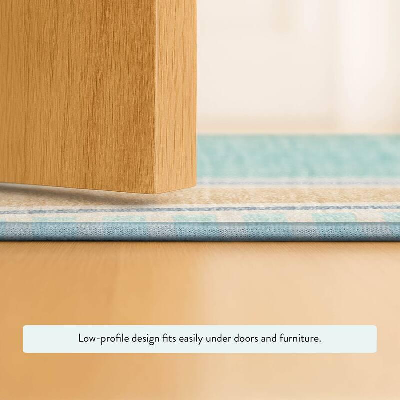 Machine Washable Indoor/ Outdoor Contemporary Keely Chantille Rug