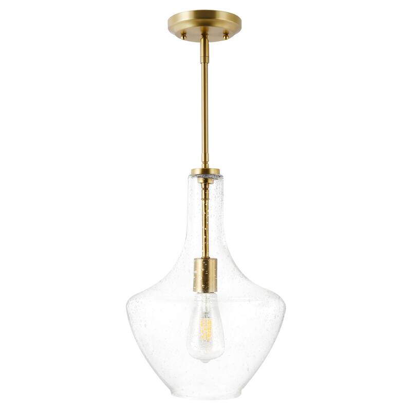 Light Society Sienna Pendant Lamp - Brushed Brass/Seeded