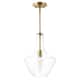 Light Society Sienna Pendant Lamp - Brushed Brass/Seeded