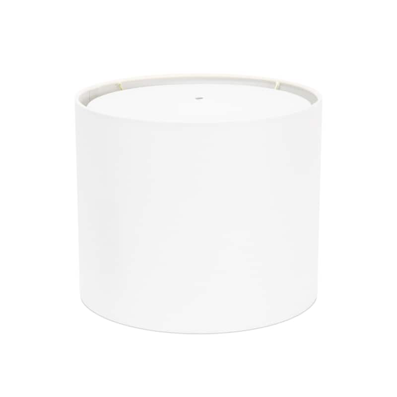 Linen Lamp Shade with Lining - White