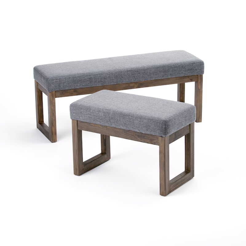 WYNDENHALL Madison 44 inch Wide Contemporary Rectangle Ottoman Bench