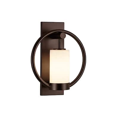 Redondo Outdoor 1-Light Wall Sconce with Clouds Resin Shade