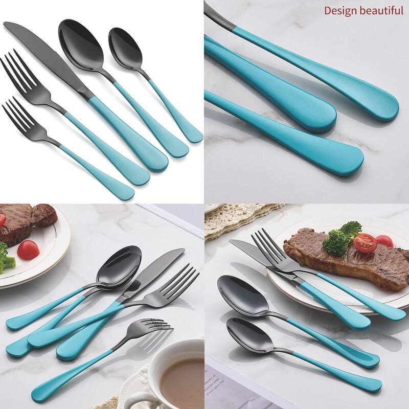 20 Piece 18/0 Stainless Steel Flatware Cutlery Set Service for 4,Mirror Finish