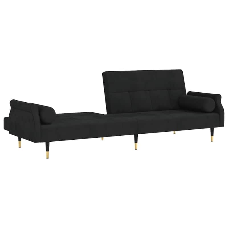 vidaXL Sofa Bed Loveseat Convertible Sofa Bed with Cushions for Studio Velvet - 85" x 35" x 27.6"