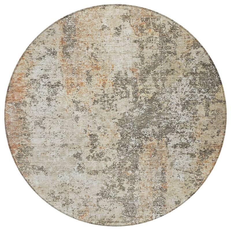 HomeRoots Abstract Transitional Rectangle Outdoor Rug