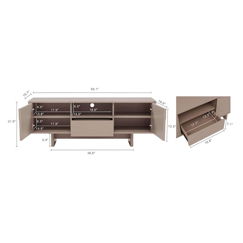 Manhattan Comfort Ella 59" TV Stand
