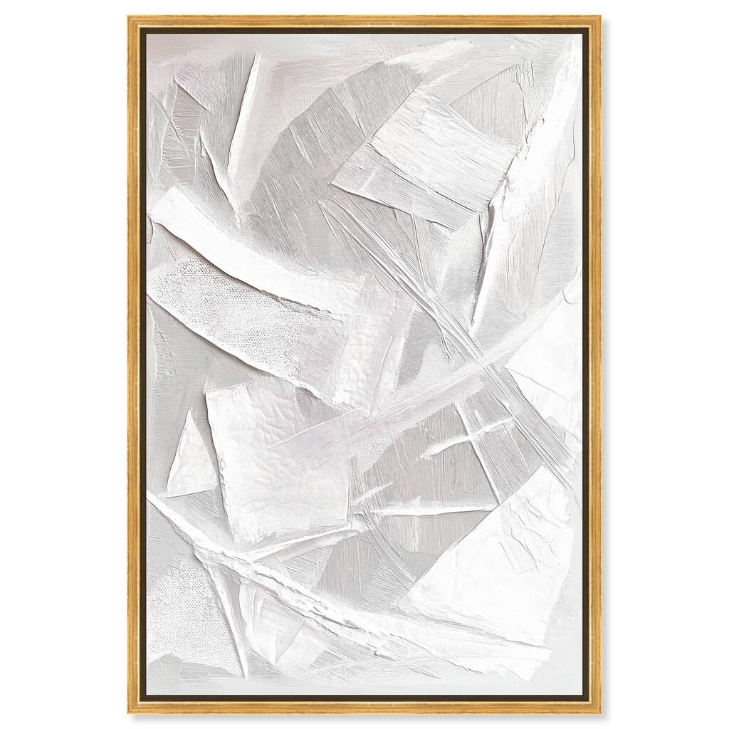 Thick White Texture II Canvas by Art Remedy