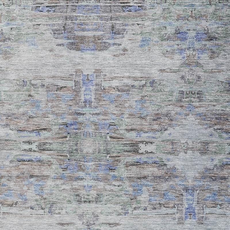 HomeRoots Abstract Transitional Rectangle Outdoor Rug