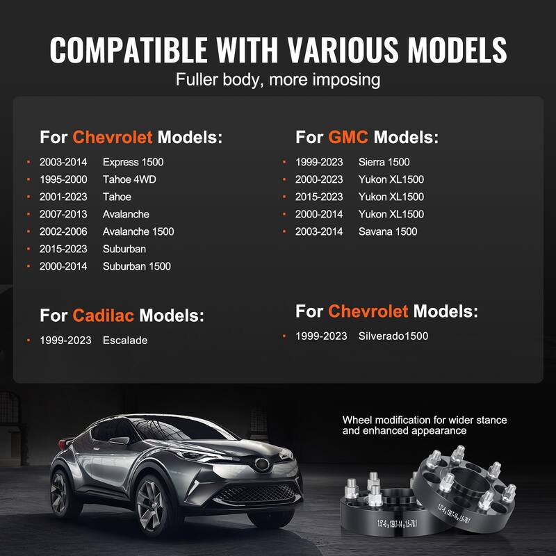 Wheel Spacers，Wheel Adapters Fit for Various Cars.