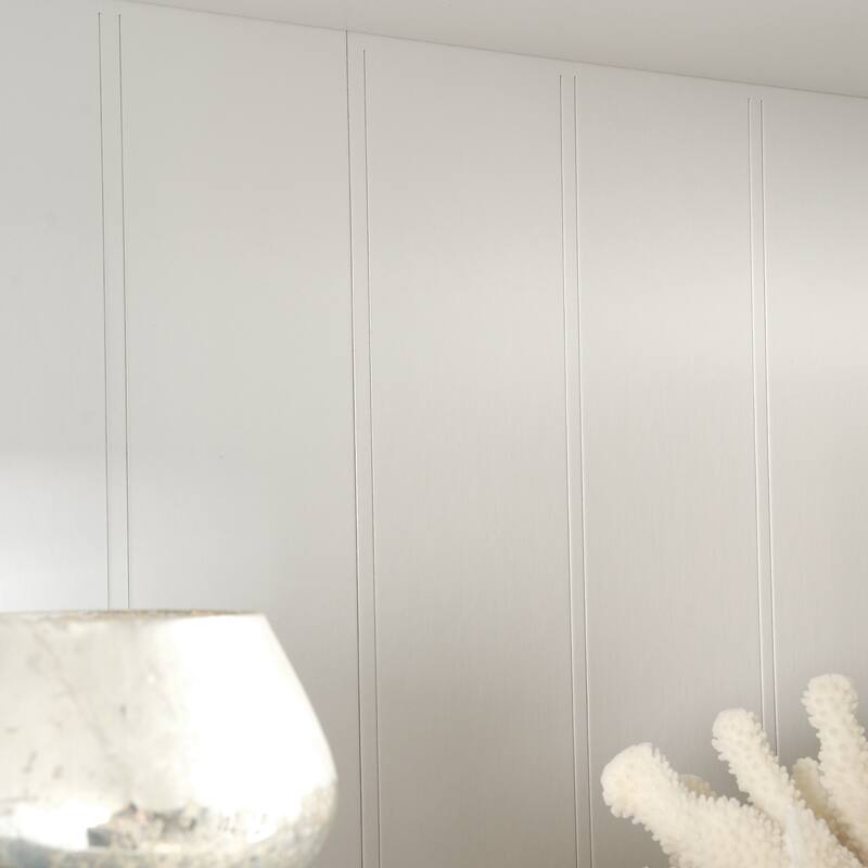 Engineered Wood Coastal Elegant library bookcase, White - 29.29"W x 13.98"D x 71.5"H