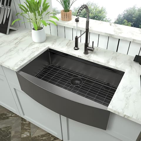 DORNBERG 30"L × 21"W Workstation Kitchen Sink with Accessory Kit