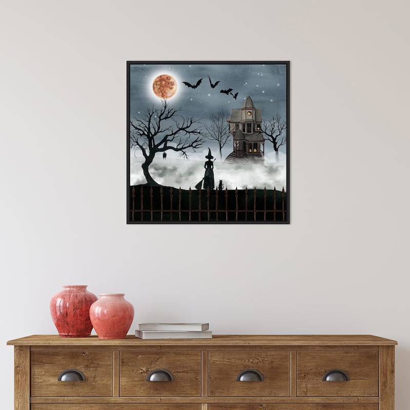 Amanti Art Harvest Moon I Framed Canvas Wall Art