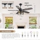 preview thumbnail 18 of 39, 52 Inch Indoor and Outdoor Farmhouse Ceiling Fan with Light DC motor Wooden Blades Waterproof