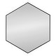 preview thumbnail 5 of 16, Kate and Laurel Rhodes 6-Sided Hexagon Wall Mirror - 30.75x34.75