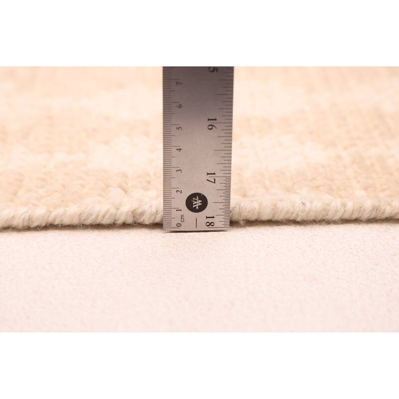 ECARPETGALLERY Hand-knotted Tangier Beige Wool Rug - 5'3 x 7'10