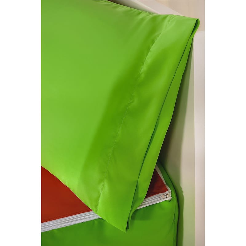 Siscovers Kelly Green Bunkie Deluxe Zipper Bedding Set