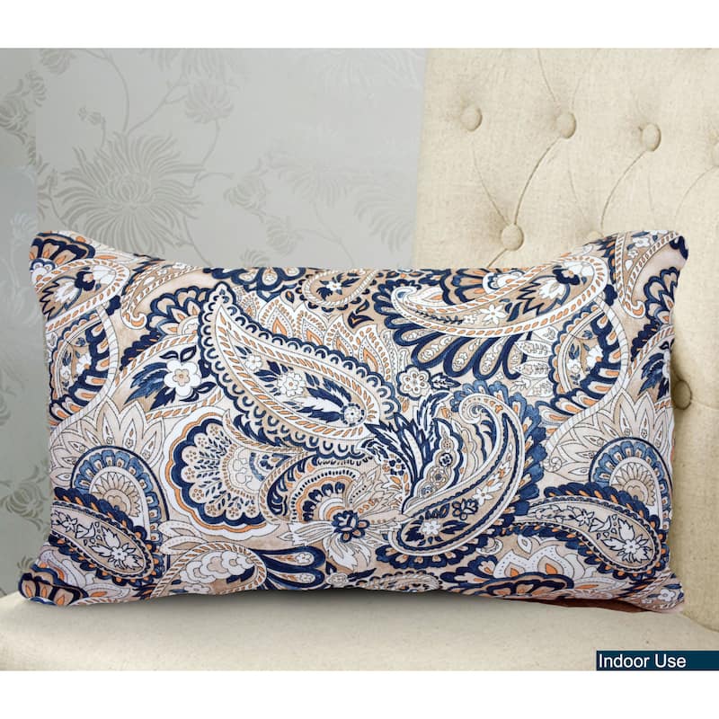 Decorative Indoor Outdoor Waterproof Throw Pillows 12''x20'' Inches with Inserts for Your Patio Furniture, Chairs, Indoor Décor