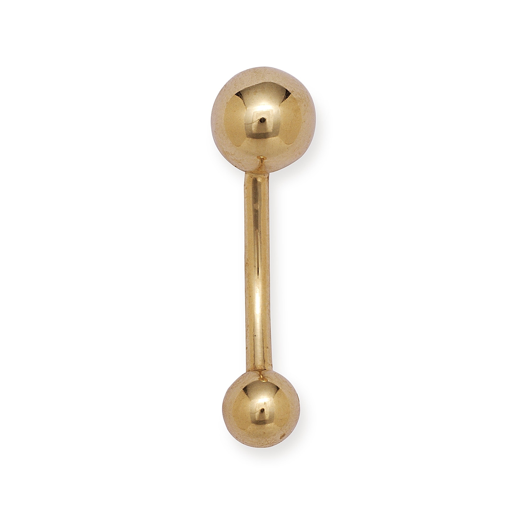 Curata 14k Gold 14-Gauge Body Jewelry Belly Ring