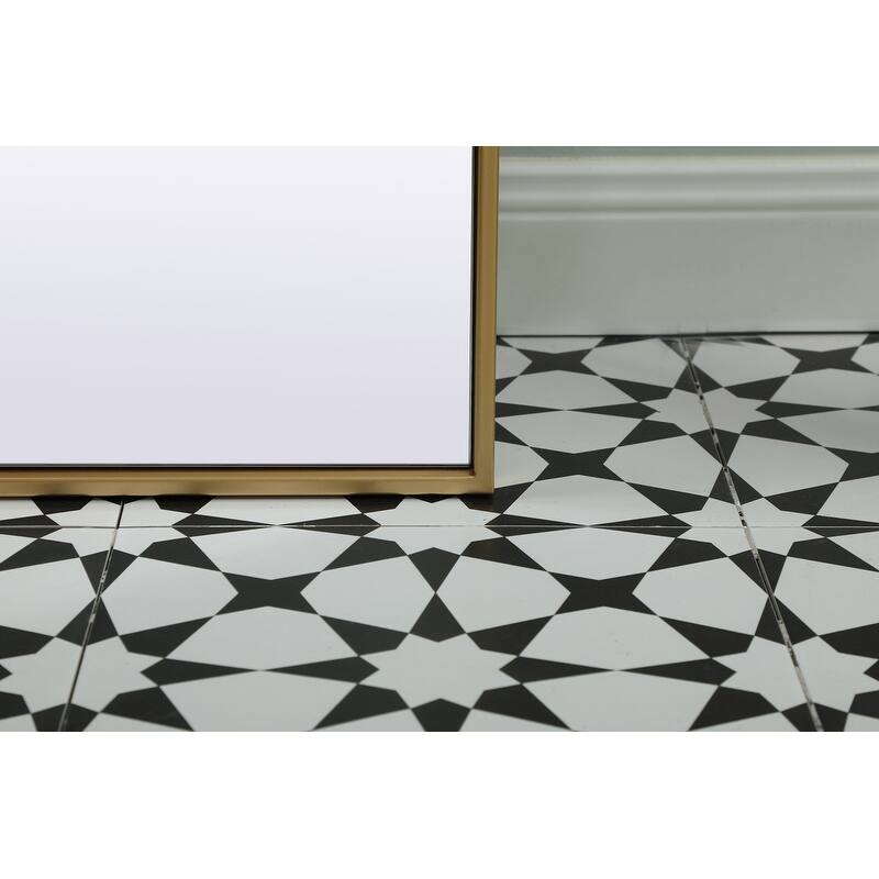 Indigo Home Metal Frame Arch Full Length Mirror 28x74 Inch