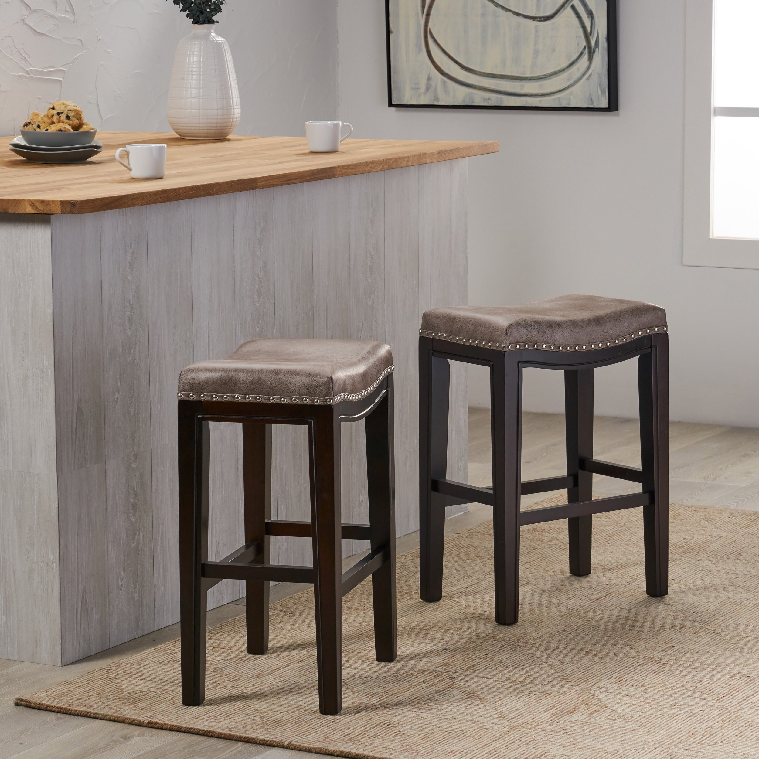 Studded counter height bar stools sales